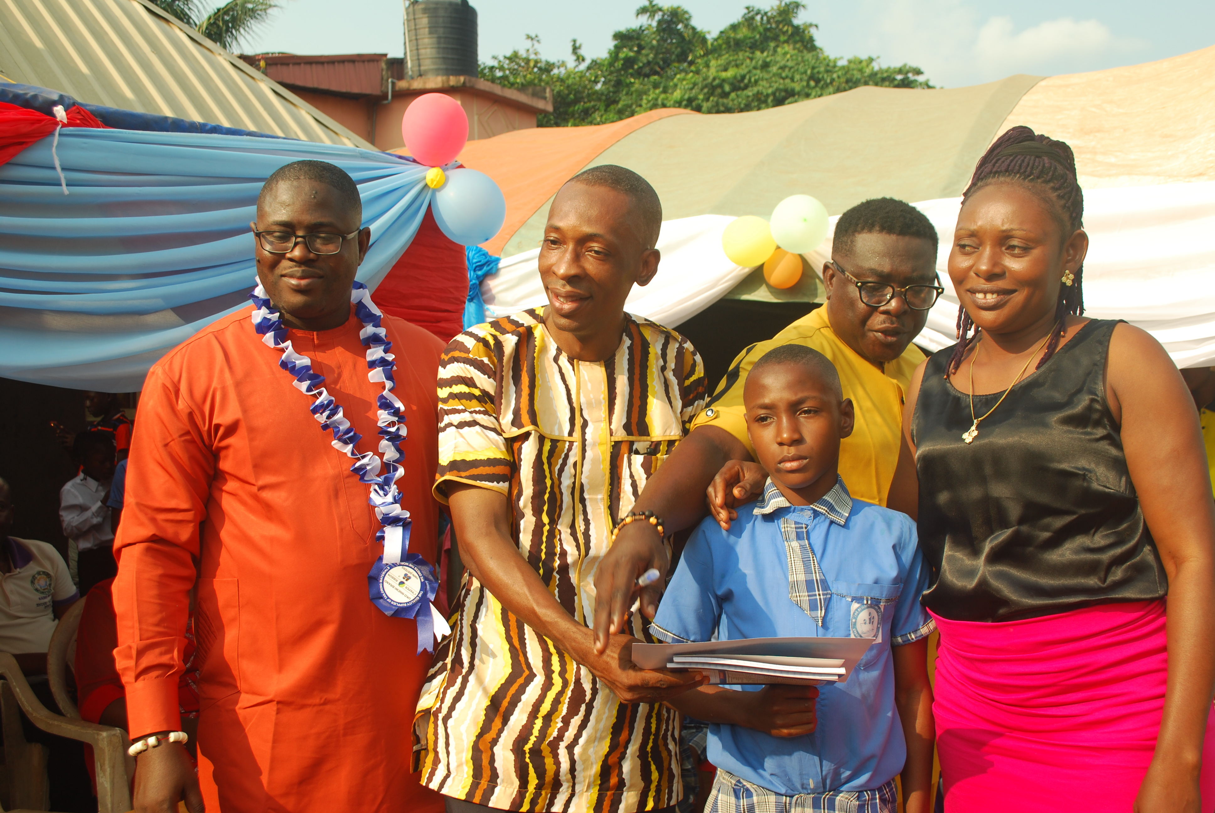 learners at the prize awarding ceremony