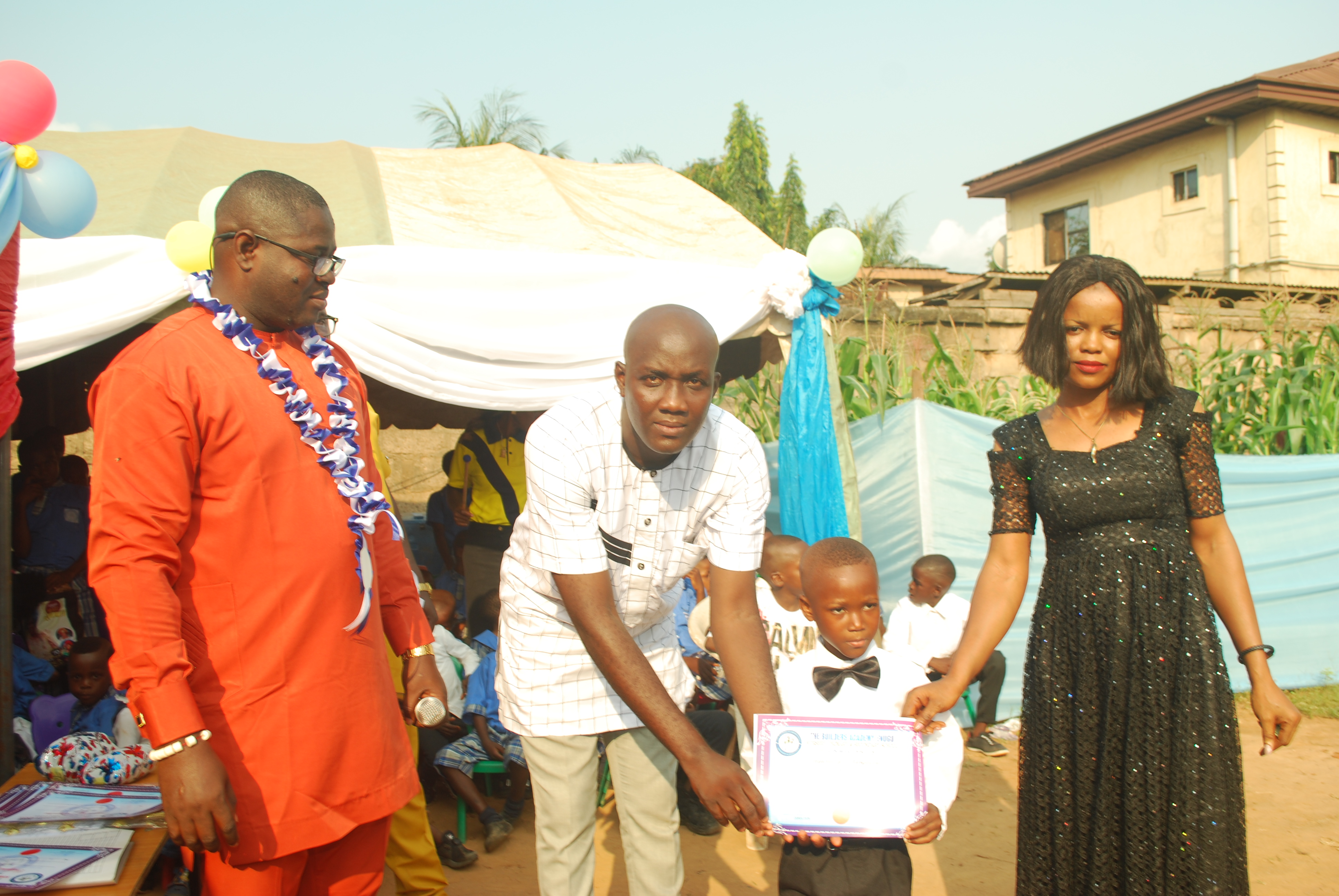 learners at the prize awarding ceremony